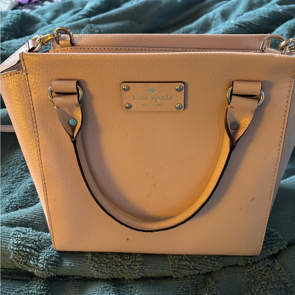 Kate spade pale pink crossbody bag large